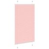 vidaXL Plisserad persienn rosa 70x100 cm tyg bredd 69,4 cm polyester
