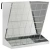 vidaXL H&ouml;utfodrare Silver 71 x 33 x 70 cm 5 kg Galvaniserat st&aring;l