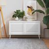 vidaXL Sk&aring;pluckor lamelldesign 2 st vit 39,5x49,4 cm massiv furu