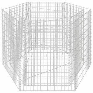 vidaXL Hexagonal planteringsgabion upph&ouml;jd 160x140x100 cm