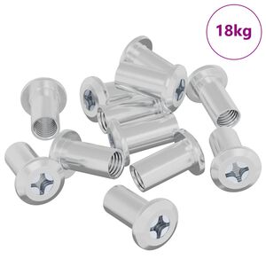 vidaXL L&aring;smutter 3673 pcs Nickel St&aring;l