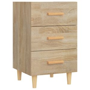 vidaXL S&auml;ngbord sonoma-ek 40x40x66 cm konstruerat tr&auml;