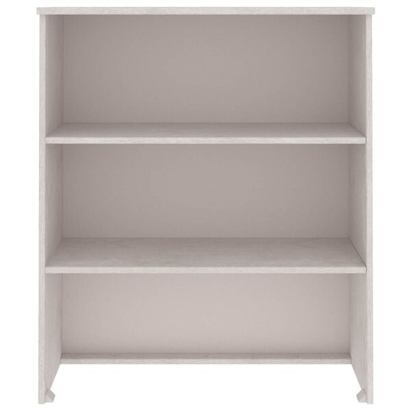 vidaXL Överdel till högskåp HAMAR vit 85x35x100 cm massiv furu