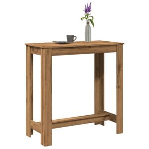 vidaXL Barbord artisian-ek 102x50x103,5 cm konstruerat tr&auml;