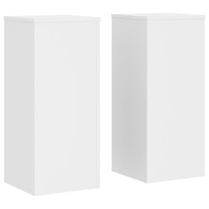 vidaXL V&auml;xtst&auml;ll 2 st vit 30x30x70 cm konstruerat tr&auml;