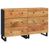 vidaXL Sk&auml;nk 2 delar 60x33x75 cm massivt akaciatr&auml;