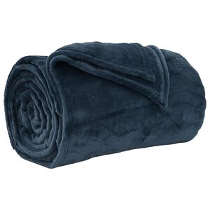 vidaXL Filt M&ouml;rkbl&aring; 130 x 150 cm 0.51 kg Fleece