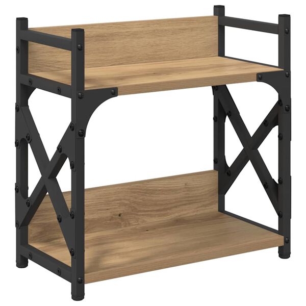 vidaXL Skrivarst&auml;ll Artisan Ek 40 x 20 x 40 cm Konstruerat tr&auml;