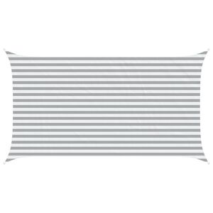 vidaXL Solskugge segel Ljusgr&aring; och vit. 4,5 x 2,5 m