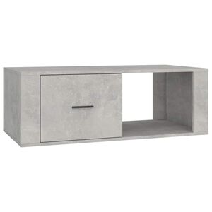 vidaXL Soffbord betonggr&aring; 100x50,5x35 cm konstruerat tr&auml;