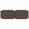 vidaXL Headboard Cushion "Zadar" Brown 160 cm Faux Leather