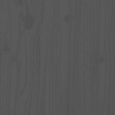 vidaXL Utdragbar dagbädd grå 2x(90x200) cm massiv furu