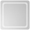 vidaXL Badrumsspegel LED 60x60 cm