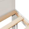 vidaXL S&auml;ngram familje utan madrass vit 240x200 cm massiv furu