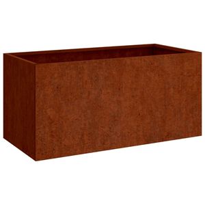 vidaXL Odlingsl&aring;da 62x30x29 cm rosttr&ouml;gt st&aring;l
