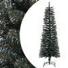 vidaXL Smal plastgran med fot gr&ouml;n 120 cm PVC