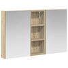 vidaXL Badrumssk&aring;psset 3 st 80 x 10,5 x 50 cm Konstruerat tr&auml;