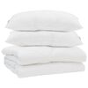 vidaXL Sommar Duvet med kudde 3 pcs Vit Mikrofiber