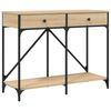 vidaXL Avlastningsbord sonoma ek 100x39x78,5 cm konstruerat tr&auml;