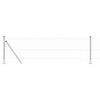 vidaXL St&auml;ngselstolpe Silver 10 x 0,6 m (25 mm n&auml;t) St&aring;l