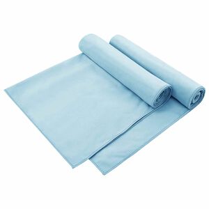 vidaXL Utomhus Stols Handdukar 2 st Bl&aring; 130 x 60 cm