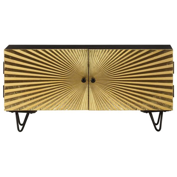 vidaXL TV-bänk 90x30x45 cm massivt mangoträ