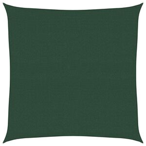 vidaXL Solsegel 160 g/m&sup2; m&ouml;rkgr&ouml;n 4,5x4,5 m HDPE