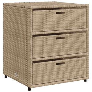 vidaXL Tr&auml;dg&aring;rdssk&aring;p beige 55x59x69 cm konstrotting