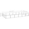 vidaXL Hundg&aring;rd silver 18 m&sup2; st&aring;l