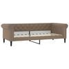 vidaXL Dagb&auml;dd cappuccino 100x200 cm konstl&auml;der