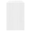vidaXL Skrivbord vit h&ouml;gglans 101x50x76,5 cm konstruerat tr&auml;