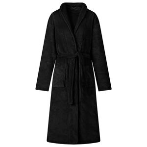 vidaXL Badrock Utan Huva Svart s Flanell