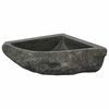 vidaXL Handfat Gr&aring; (30-37) x (30-37) x 12 cm Flodsten