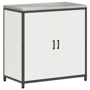 vidaXL K&ouml;ksf&ouml;rvaringssk&aring;p HATTEM Vit 90 x 50 x 92 cm St&aring;l