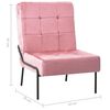 vidaXL Avkopplingsstol 65x79x87 cm rosa sammet