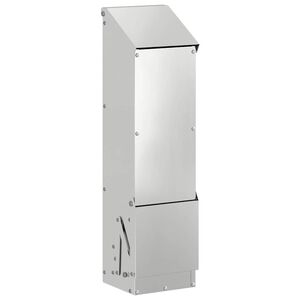 vidaXL H&ouml;nsfodertr&aring;g Silver 13 x 12 x 51 cm Galvaniserat St&aring;l