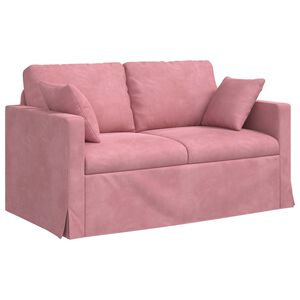 vidaXL Soffa Rosa 138 x 78 x 80 cm Sammet