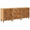 vidaXL F&ouml;rvaringssk&aring;p 3 st 60 x 33,5 x 75 cm Massivt mangotr&auml; Brun