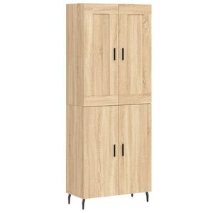 vidaXL H&ouml;gsk&aring;p sonoma-ek 69,5x34x180 cm konstruerat tr&auml;