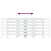vidaXL Elementskydd vit 205x21,5x83,5 cm konstruerat tr&auml;