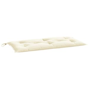 vidaXL B&auml;nkdyna f&ouml;r tr&auml;dg&aring;rden gr&auml;ddvit 100x50x7 cm oxfordtyg