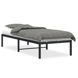 vidaXL S&auml;ngram metall svart 75x190 cm