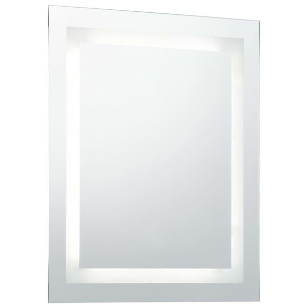 vidaXL Badrumsspegel LED med touch-sensor 50x60 cm