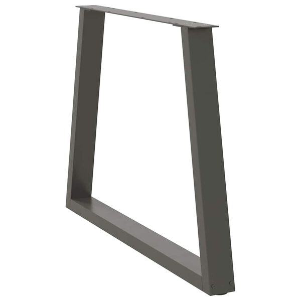 vidaXL Matbordsben V-formade 3 st antracit 100x(72-73,3) cm stål