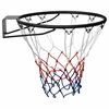 vidaXL Basketring svart 45 cm stål