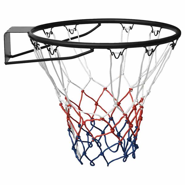 vidaXL Basketring svart 45 cm stål