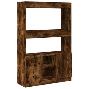 vidaXL H&ouml;gsk&aring;p r&ouml;kf&auml;rgad ek 92x33x140 cm konstruerat tr&auml;