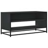 vidaXL Tv-b&auml;nk svart 91x40x46 cm konstruerat tr&auml; och metall