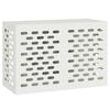 vidaXL T&auml;ckning f&ouml;r Luftkonditionering Vit 90 x 40 x 60 cm St&aring;l