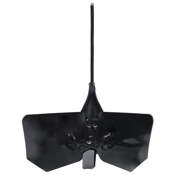 vidaXL Plog till jordfräs svart metall